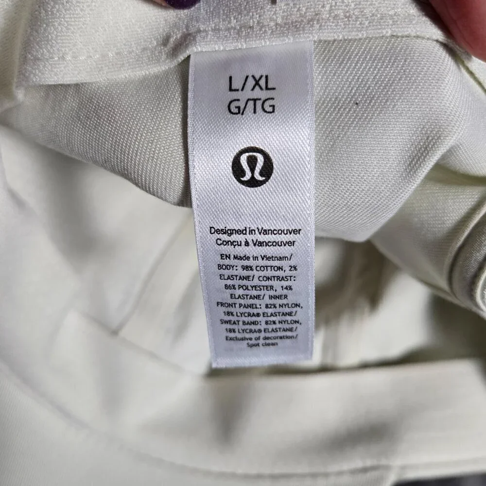 NWT Lululemon Classic Ball Cap - L/XL Bone